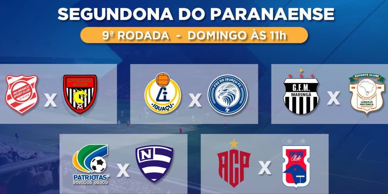 TV Paraná Turismo transmite jogo decisivo entre Paranavaí e Paraná Clube no domingo