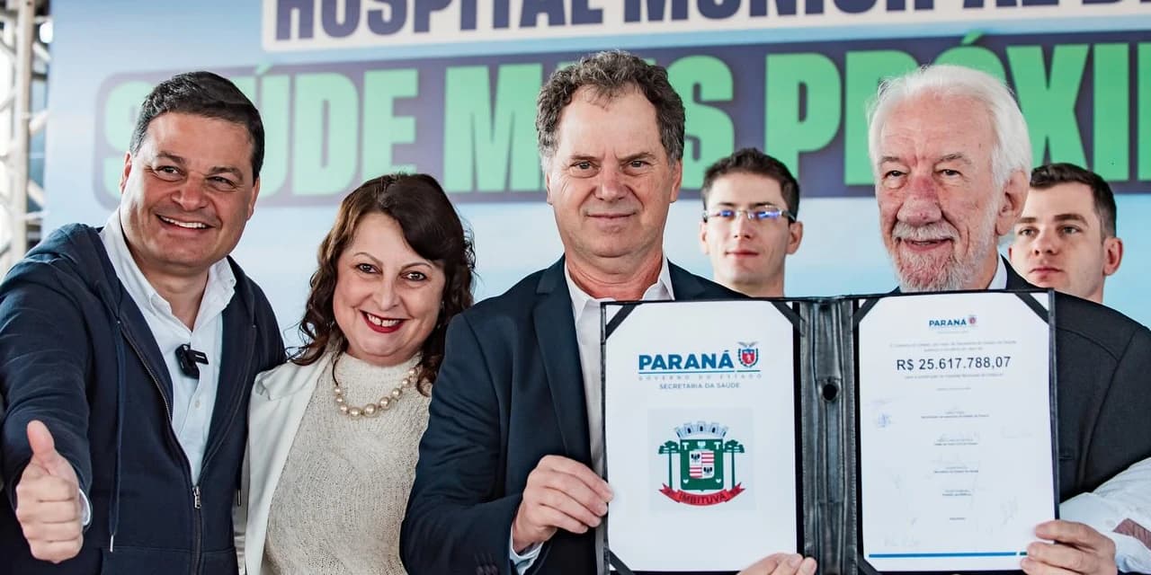 Sandro Alex destaca a união de todos e apoio do Governador para a construção do novo hospital em Imbituva. VÍDEO!