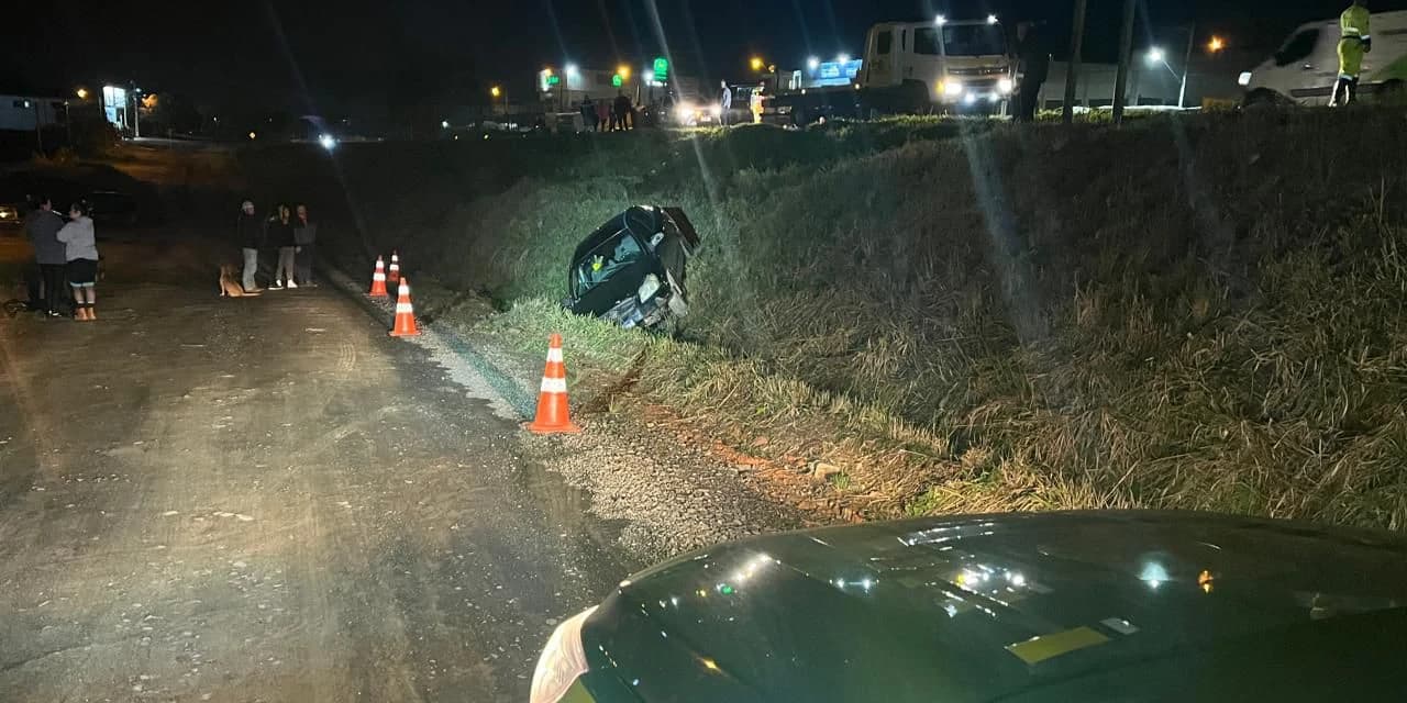 PRF atende acidente na Br 373 em Prudentópolis
