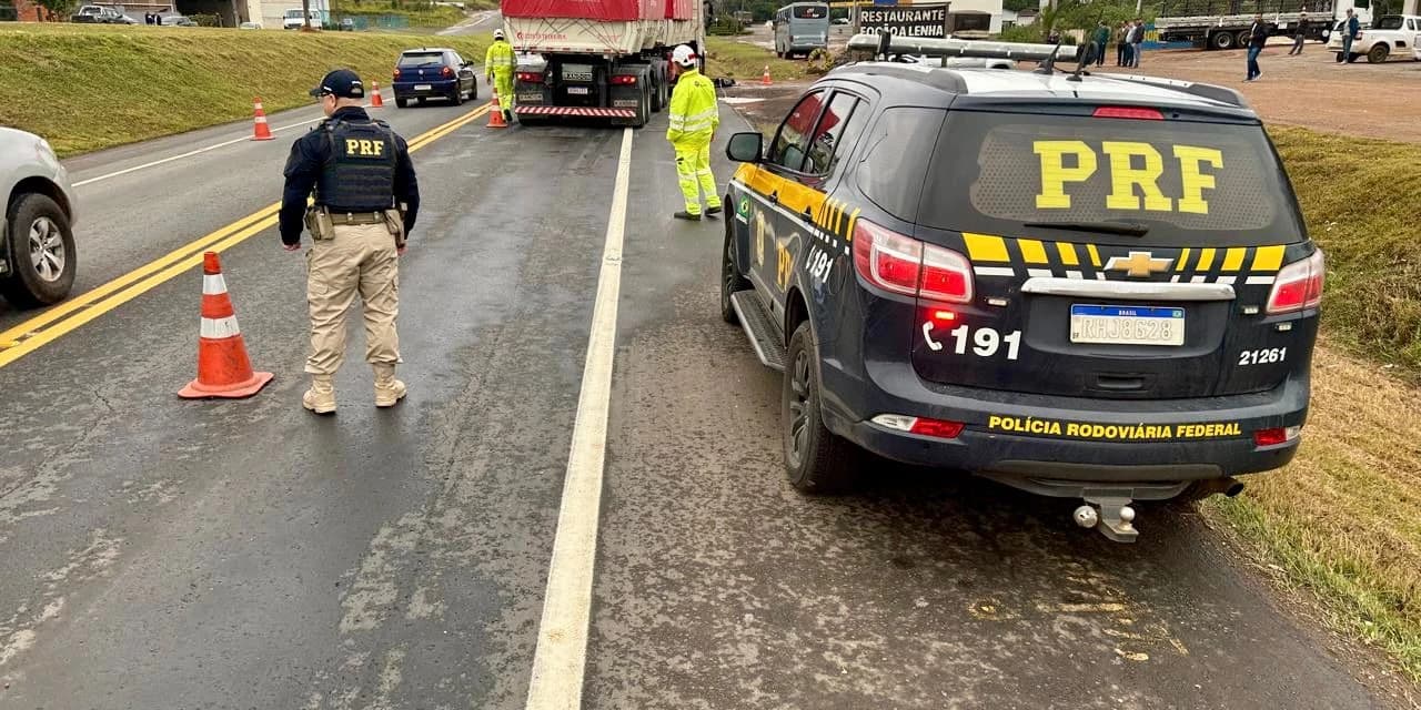 Idosa morre atropelada na BR 373 em Prudentópolis