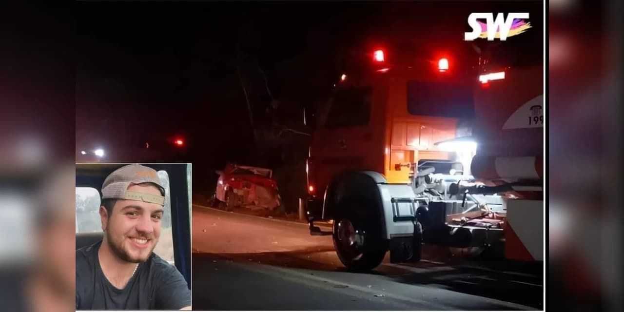 Filho de empresário de Rebouças morre em acidente na BR-153 entre Mallet e Paulo Frontin
