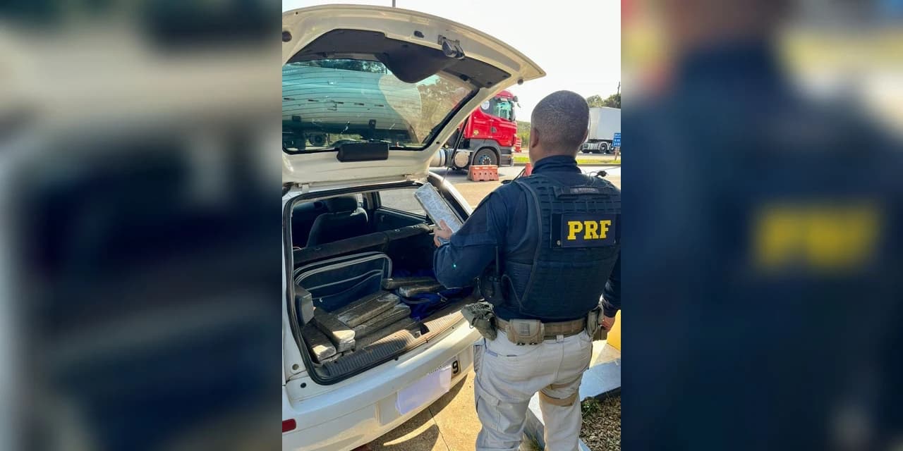 PRF apreende cerca de 50 Kg de maconha em Guarapuava