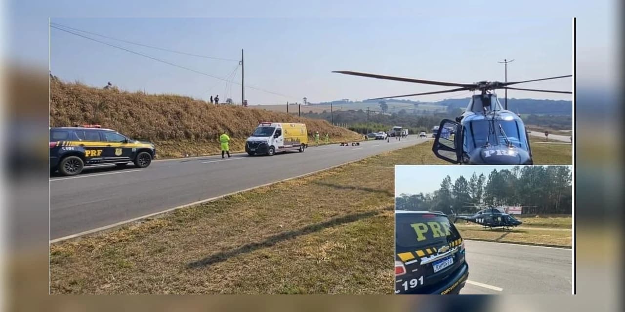 Homem morre e criança fica ferida em acidente na BR-373 em Imbituva
