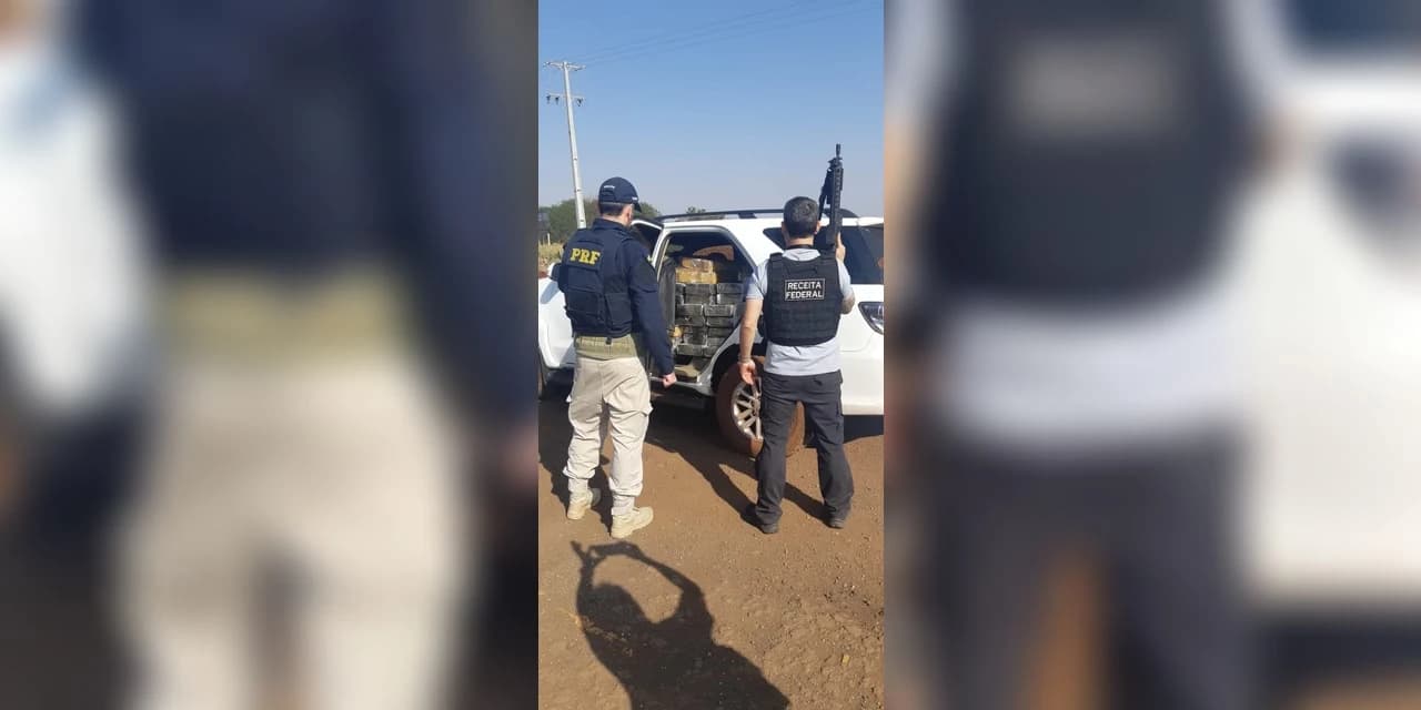 PRF e RFB apreendem mais de 1 tonelada de maconnha no Paraná
