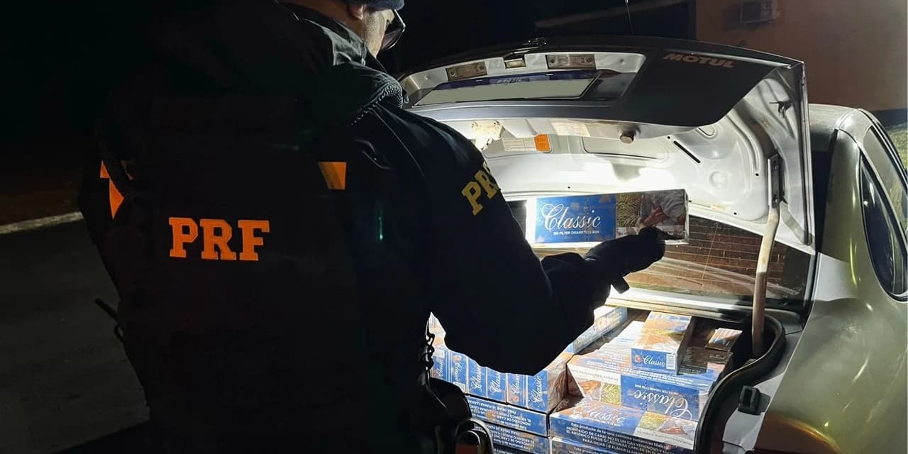 PRF apreende cerca de 5.000 maços de cigarros estrangeiros em Guarapuava