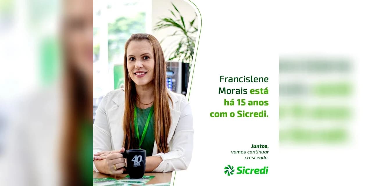 Francislene Kruppa completa 15 anos de Sicredi