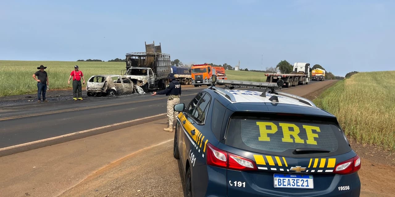 Acidente em Candói deixa um homem com ferimentos graves.