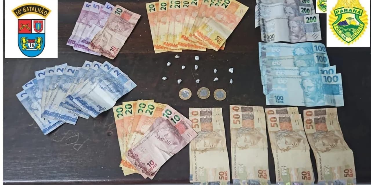 Homem foi preso em um bar de Guarapuava por vender substancia análoga a crack