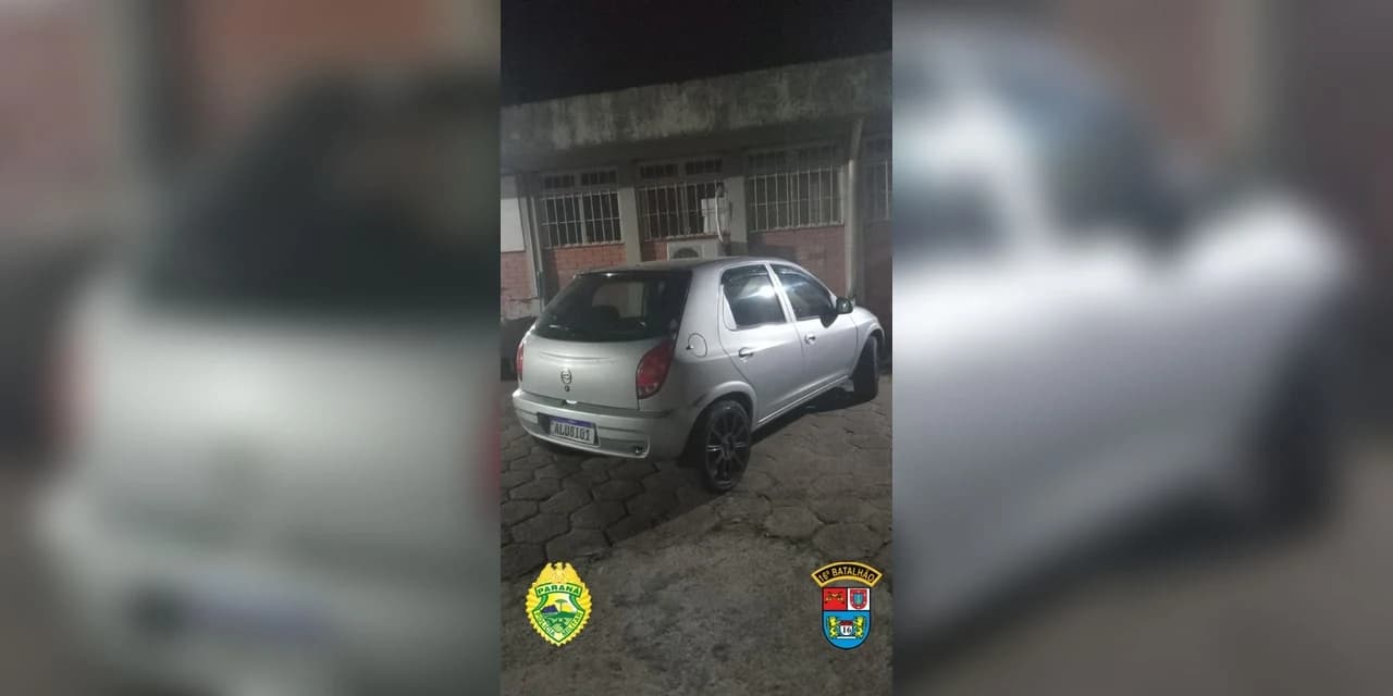 Em Guarapuava PM realizam prisão de autores de roubo e possível homicídio.