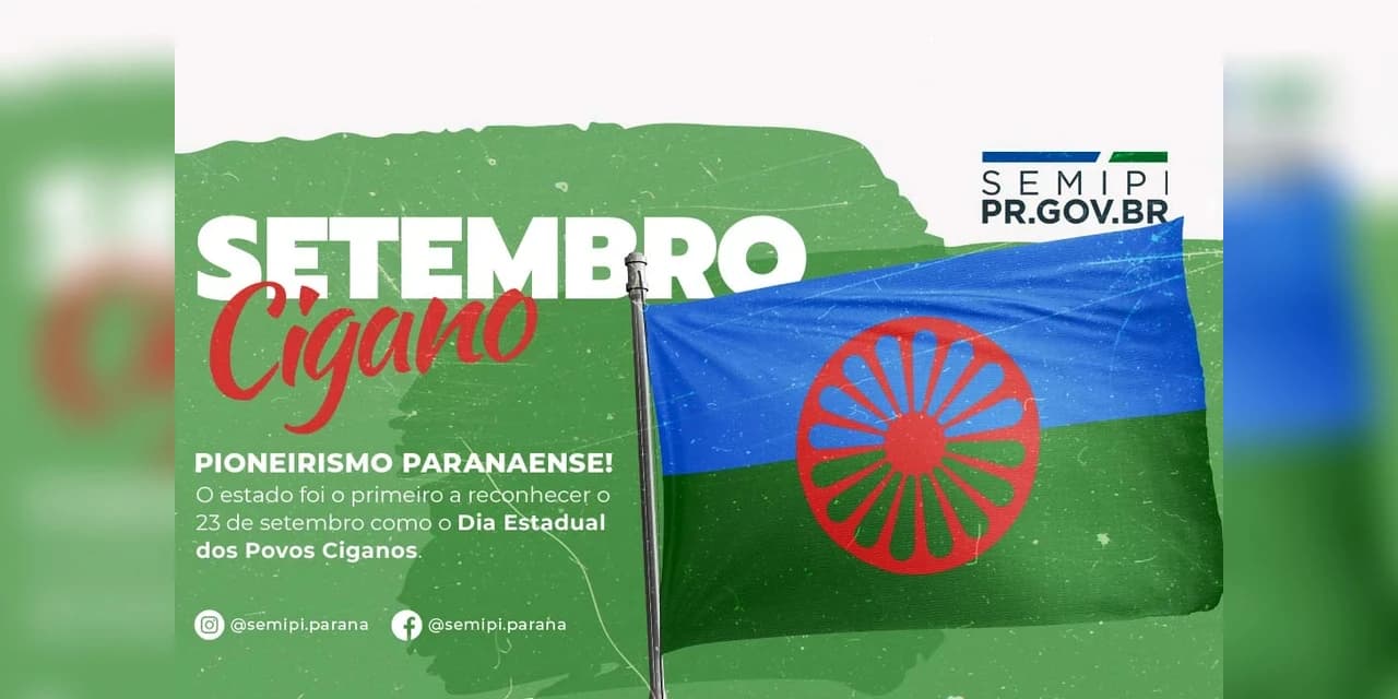 Paraná promove 1º Seminário dos Povos Ciganos e Direitos Humanos no dia 23 de setembro