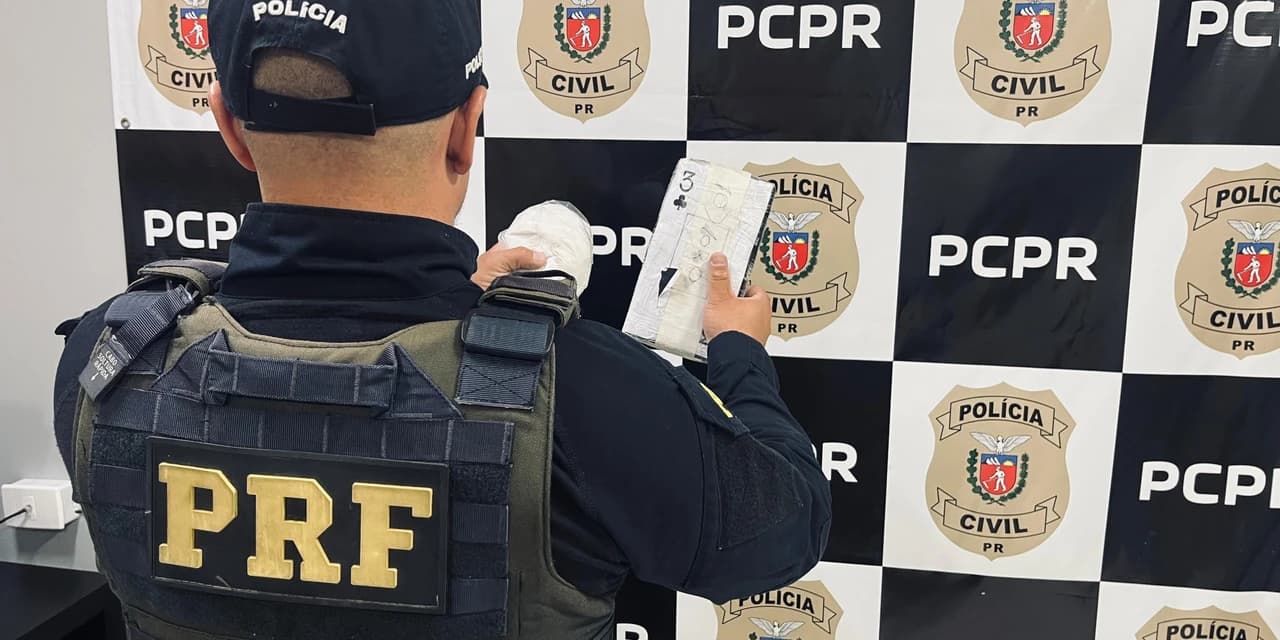 Polícia Rodoviária Federal apreende cerca de 1,4Kg de cocaína em Guarapuava-PR