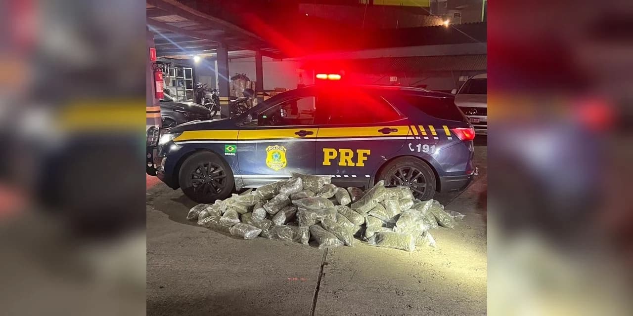Polícia Rodoviária Federal apreende mais de 126Kg de maconha (skunk) em Irati-PR