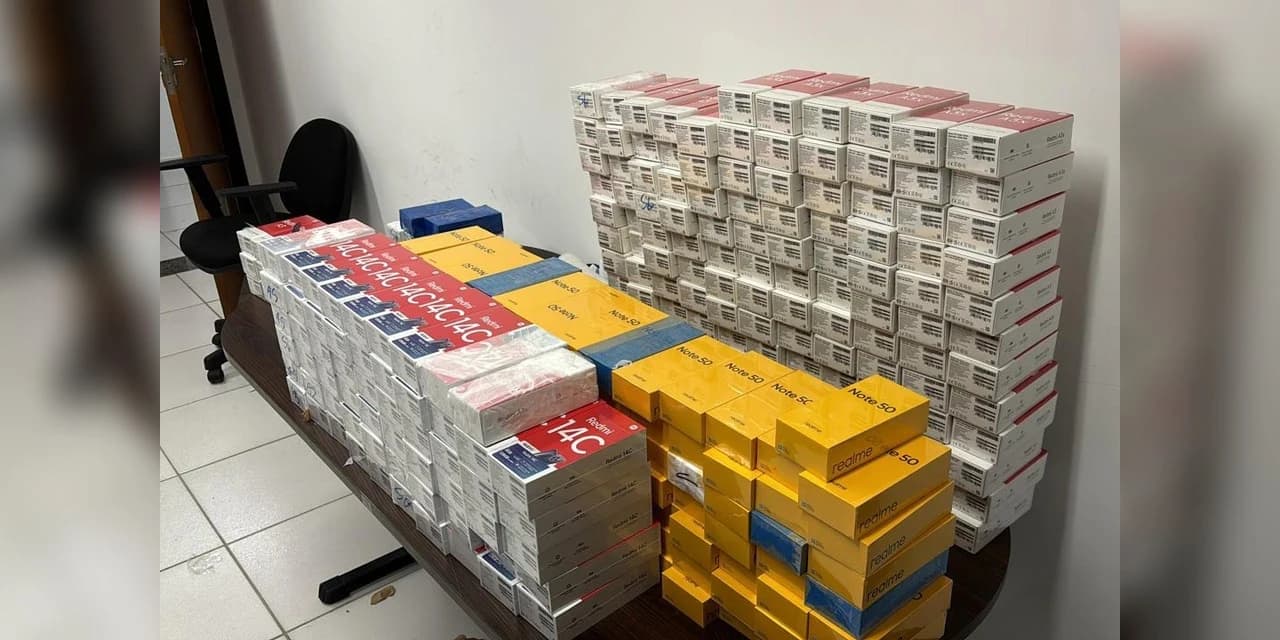 PCPR prende homem com 307 celulares contrabandeados do Paraguai em Araucária