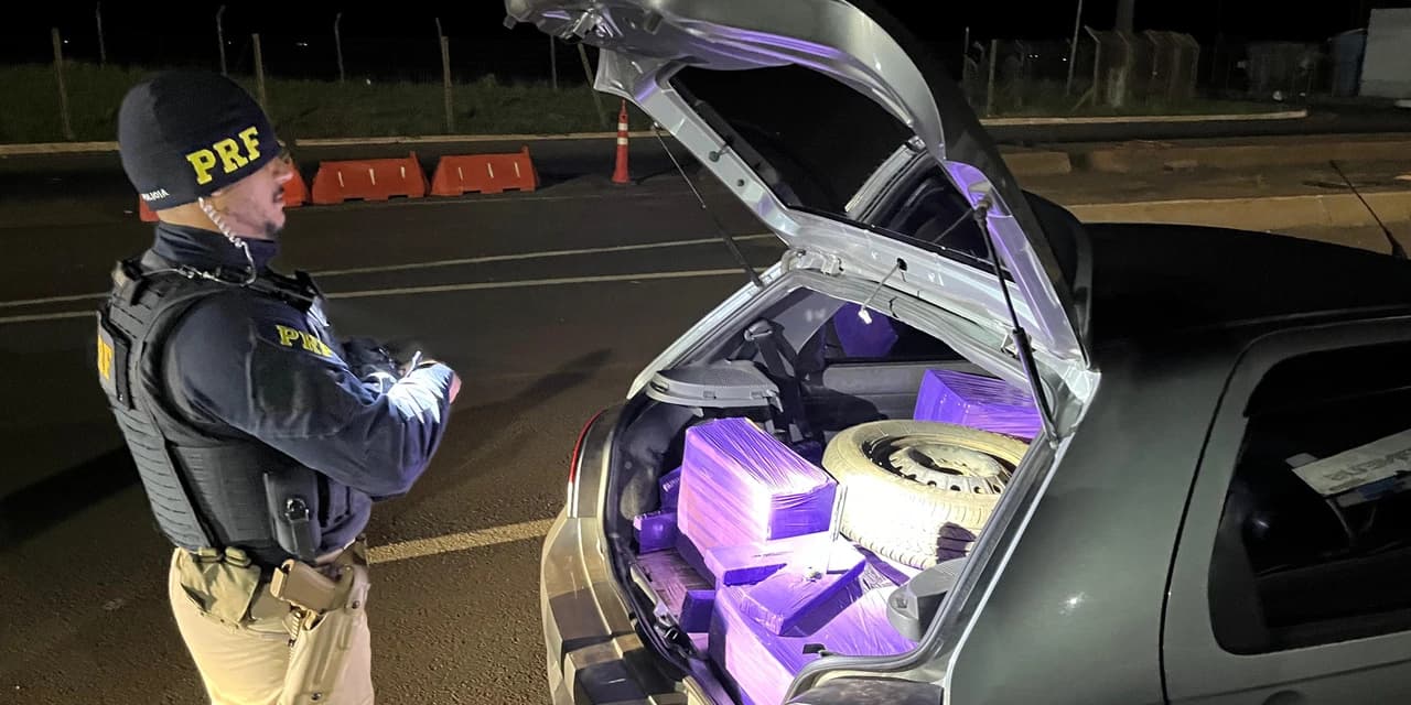 Polícia Rodoviária Federal apreende quase 600Kg de maconha em veículo roubado no município de Candói