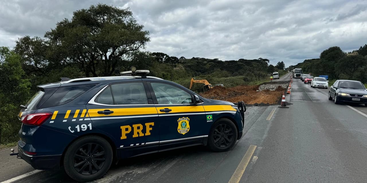 Reparações Asfálticas estão sendo realizadas na BR 277 em Guarapuava sob comando do DNIT