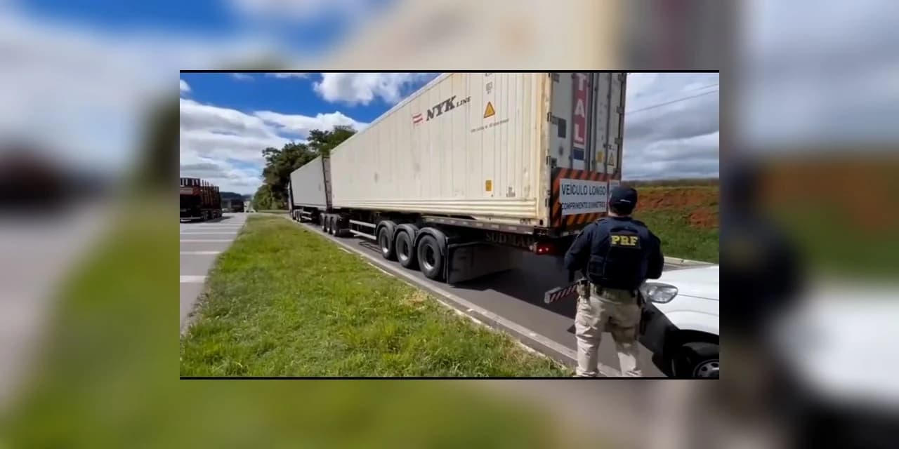 PRF flagra carreta com mais de 18 toneladas de excesso de peso em Ponta Grossa (PR)