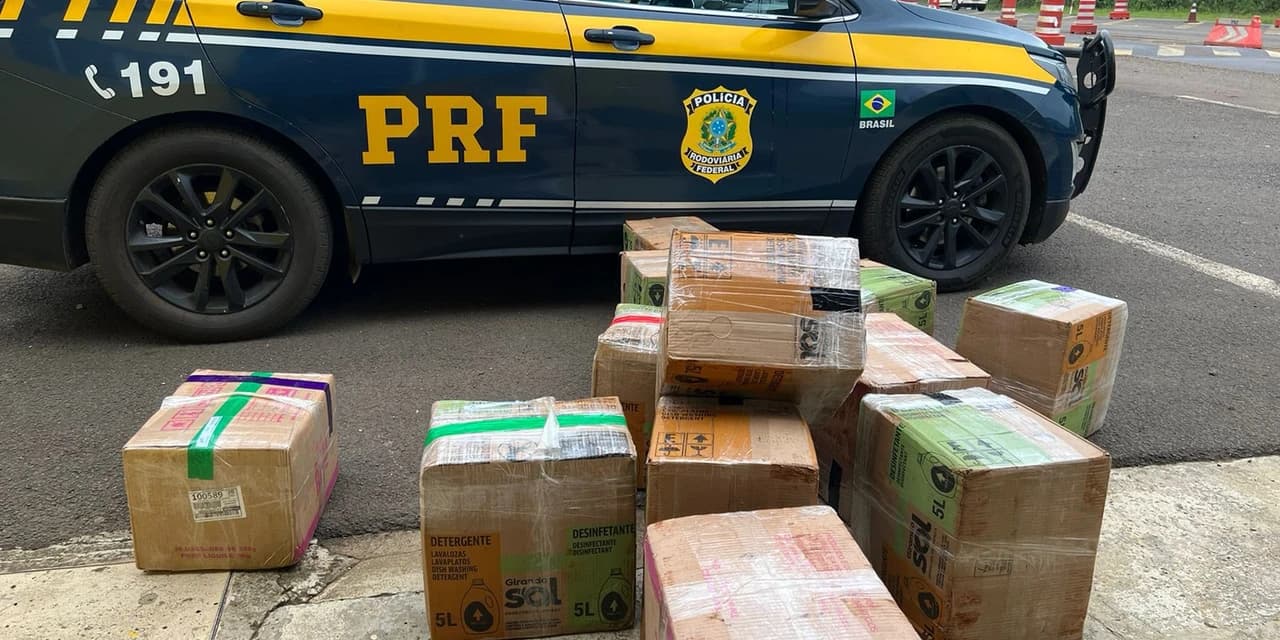 Polícia Rodoviária Federal apreende cerca de 4 mil unidades de cigarro eletrônico em Guarapuava