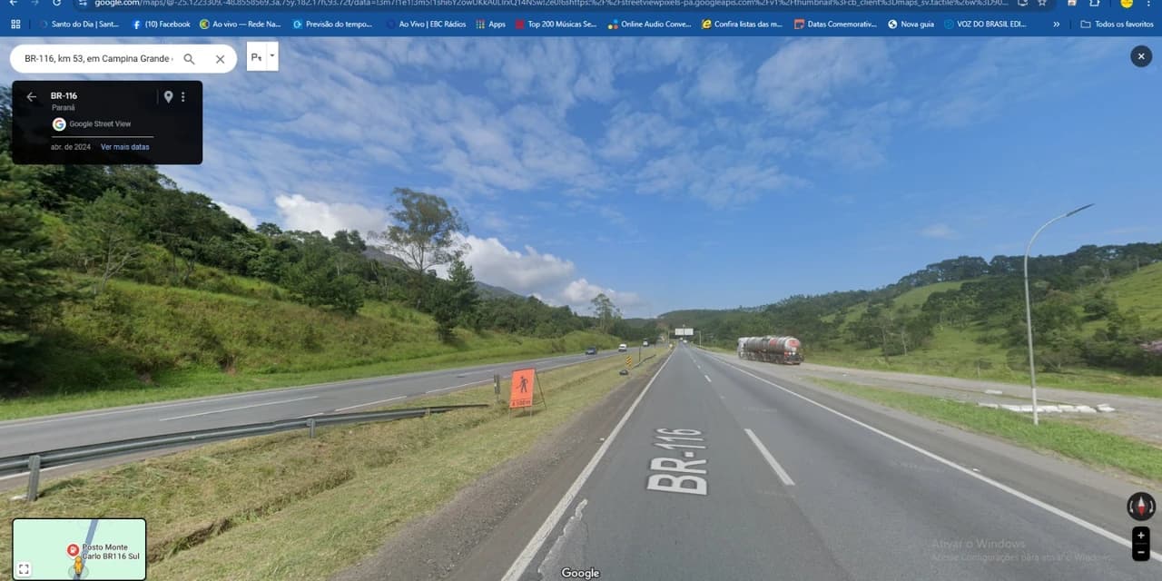 Caminhoneiro morre após ser atingido por rodado que se soltou de caminhão na BR-116, no Paraná