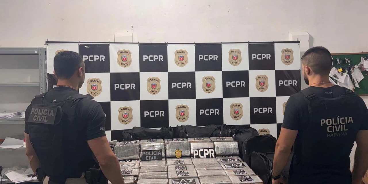 PCPR prende casal com 169 kg de cocaína em desdobramento da maior apreensão do ano