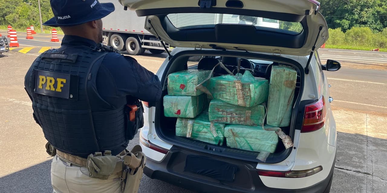 Polícia Rodoviária Federal apreende mais de 200 Kg de maconha em Guarapuava
