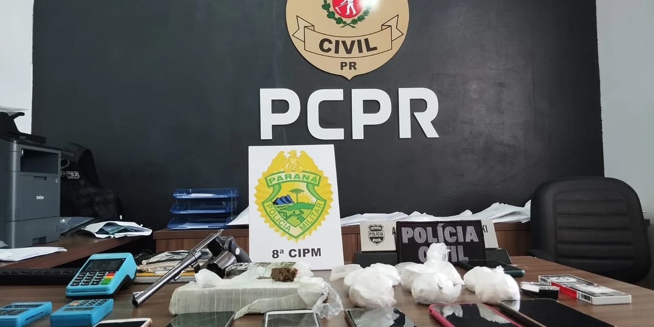 Policia civil e militar deflagram operação contra o tráfico de drogas em Rio Azul