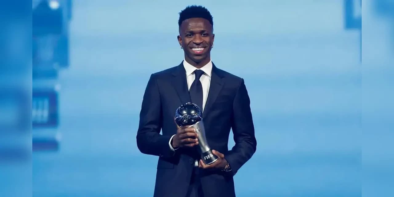 Vinícius Júnior é eleito o melhor jogador do mundo