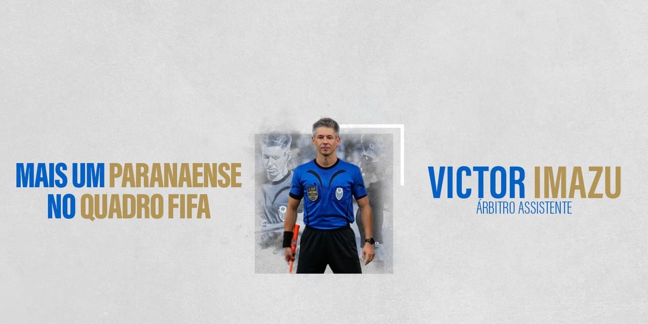 Victor Hugo Imazu dos Santos é indicado ao quadro de árbitros da FIFA