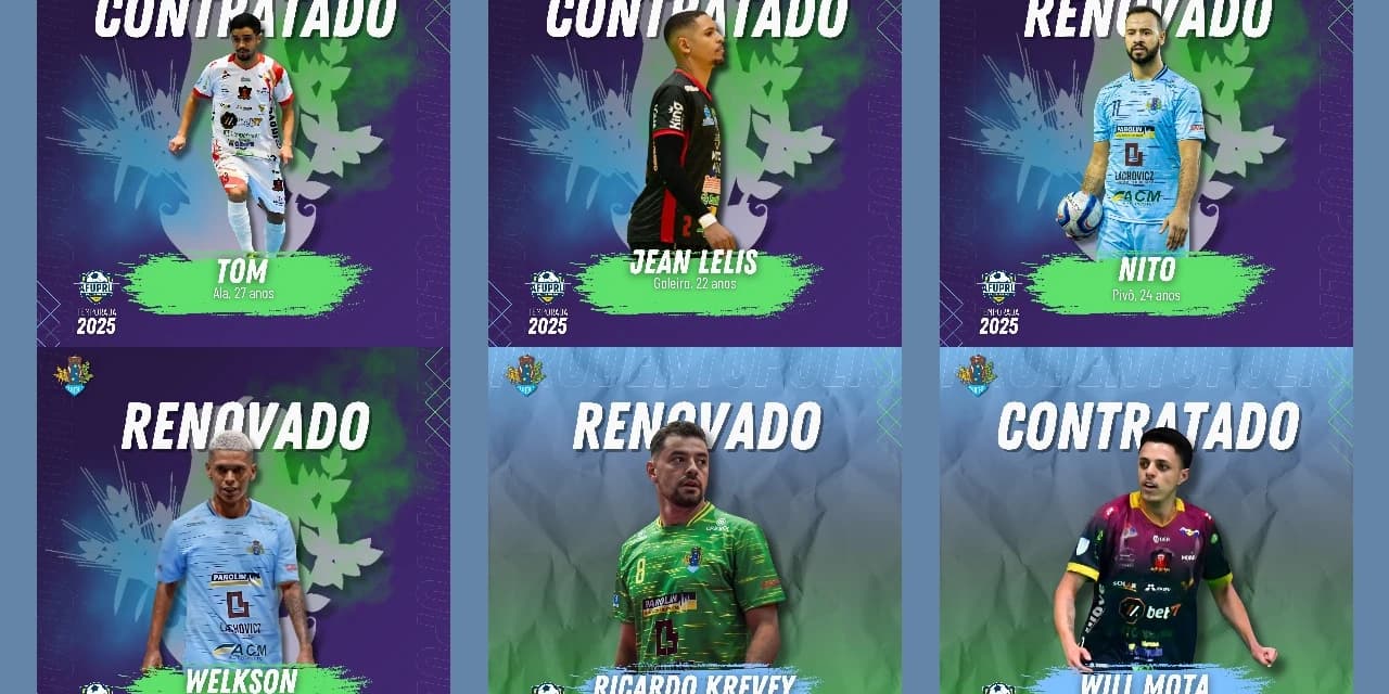 Futsal Prudentópolis anuncia novas contratações