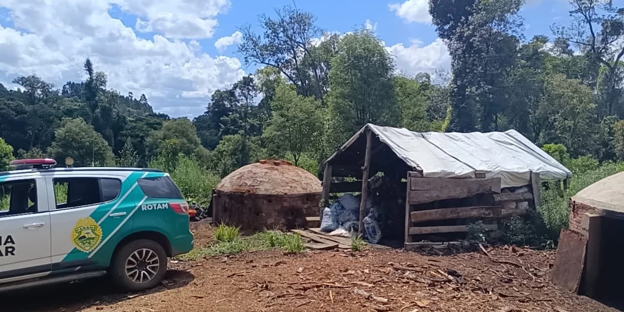 Polícia Ambiental autua proprietário em Pinhão