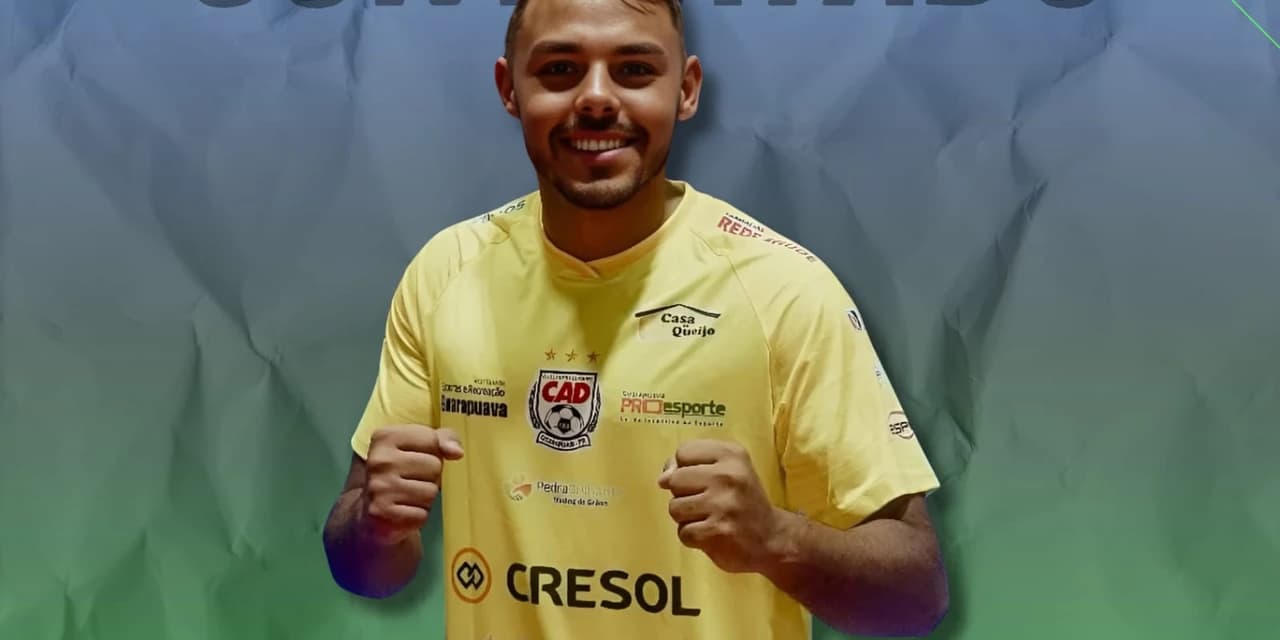 Futsal Prudentópolis contrata o goleiro Carlos Eduardo, o Dudu ex CAD de Guarapuava