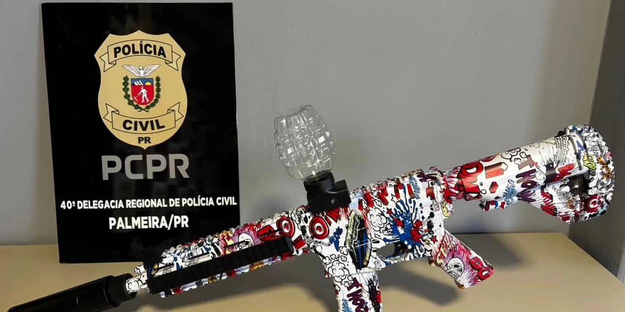 Em Palmeira homem é preso após mau tratar cachorro utilizando arma elétrica de gel