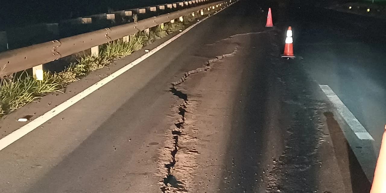 PRF informa interdição da Br-376 em Tibagi devido a afundamento do pavimento