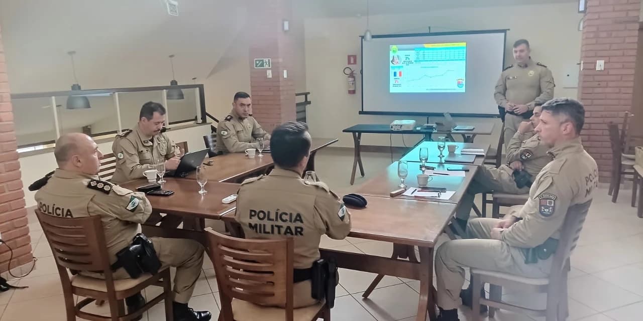 4º CRPM promoveu reunião de gestão de desempenho operacional com comandantes da região