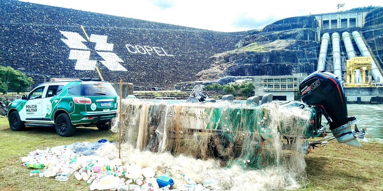 Polícia Ambiental apreende materiais predatórios durante fiscalização