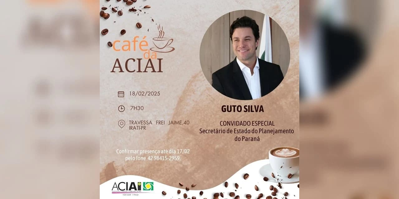 Aciai promove em Irati evento com o Secret Estadual de Planejamento Guto Silva