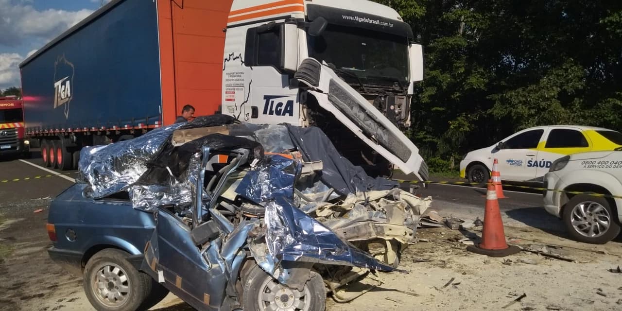 PRF registra colisão frontal com um óbito na BR 277 em Prudentópolis