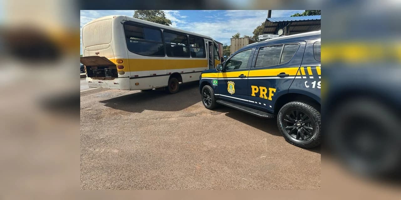 PRF flagra ônibus sem condições mínimas de transporte no Paraná