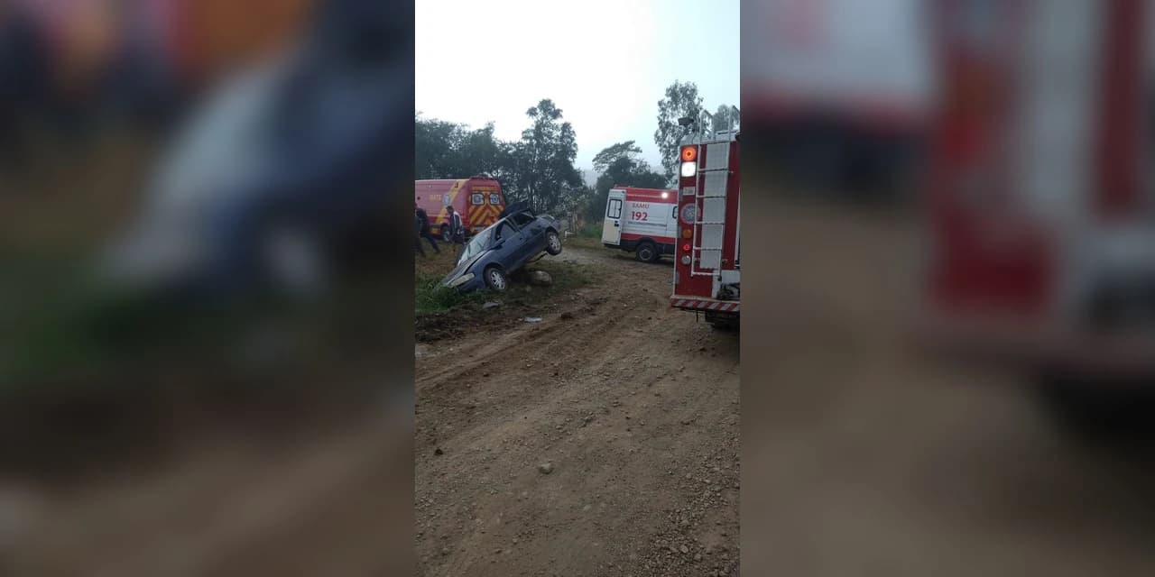 Em Irati três crianças ficam gravemente feridas após serem ejetadas de veículo