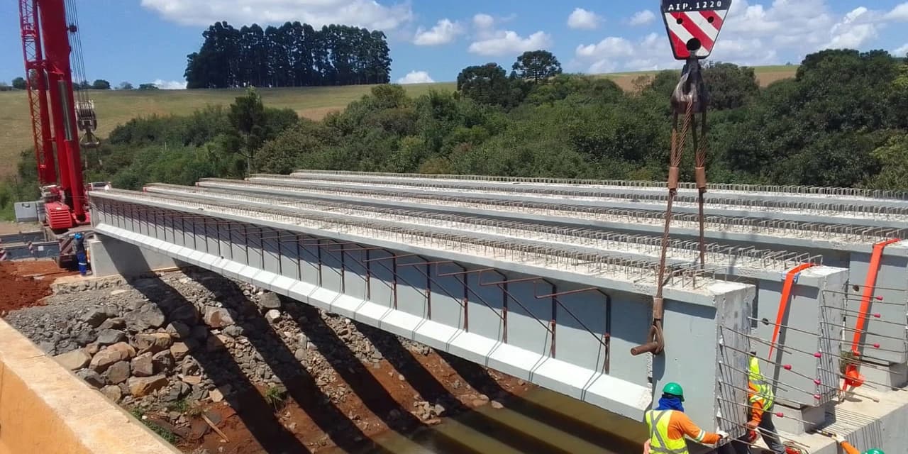 Duplicação da PRC-466 em Guarapuava avança com nova ponte e pista de concreto
