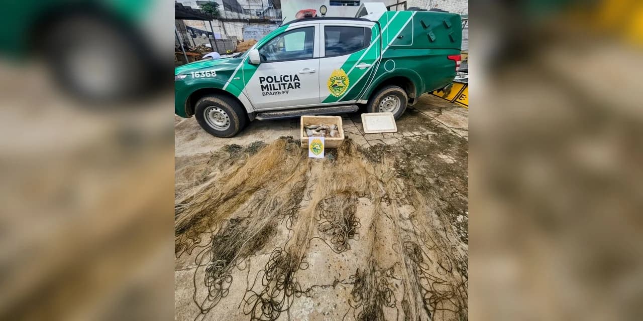 Quatro pescadores são presos pela polícia ambiental em São João do Triunfo