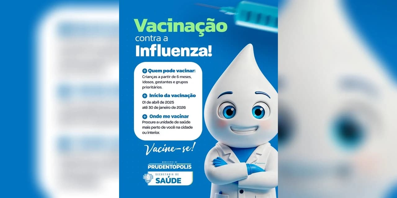 Vacina contra a Influenza já está disponível nas unidades de saúde de Prudentópolis