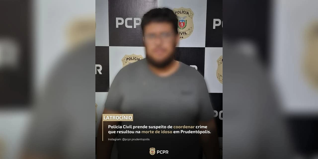 Polícia Civil de Prudentópolis prende suspeito de coordenar latrocínio que resultou na morte de idoso