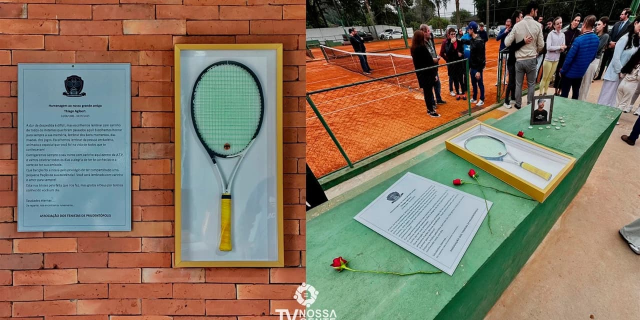 Tiago Agibert recebe emocionante homenagem da Associação Dos Tenistas De Prudentópolis