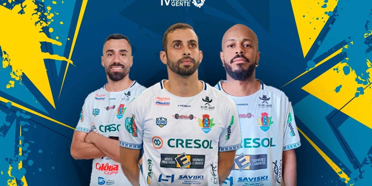 Anderson Simonis, Marcelinho e Chulapa conheça os três novos reforços do Prude Futsal. VÍDEO!