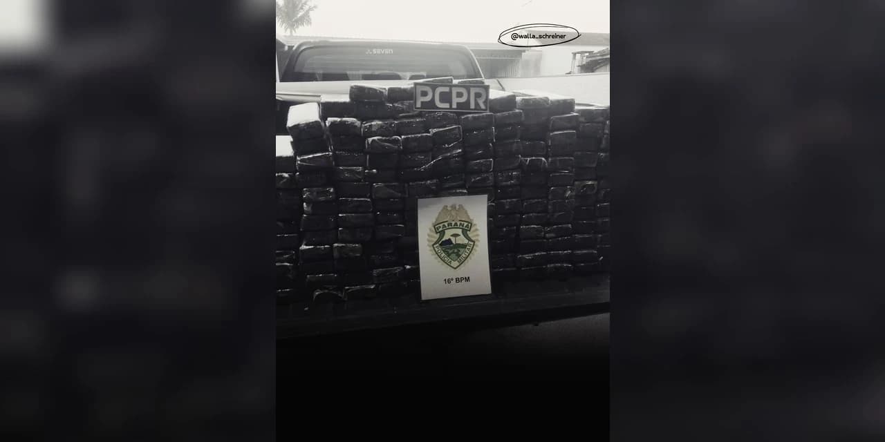 Motorista é preso após capotar carro carregado de maconha na PR 160 em Prudentópolis