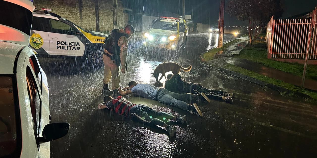 Fuga de abordagem policial acaba em prisão do motorista por embriaguez, em Guarapuava