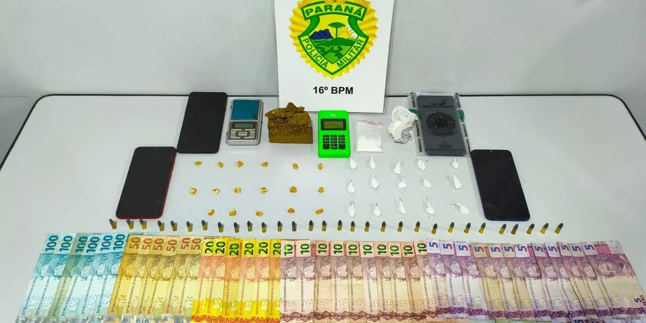 Homem é flagrado comercializando drogas em estabelecimento no interior de Prudentópolis