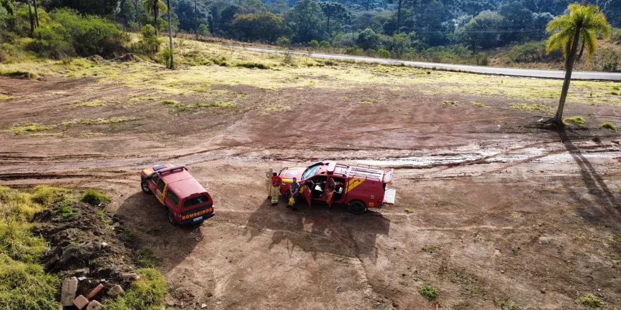 Corpo de Bombeiros realiza buscas para encontrar homem que está desaparecido em Imbituva