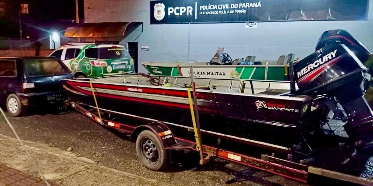 Pescadores são presos em área de segurança de Usina Hidrelétrica em Pinhão