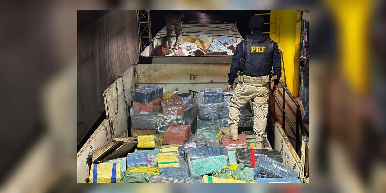 No Paraná, PRF apreende 171 toneladas de drogas no primeiro semestre de 2025